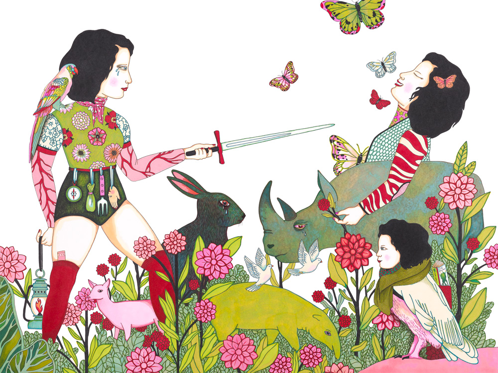 02_épée - Illustrations du livre Ma mère. Editions Thierry Magnier_2015